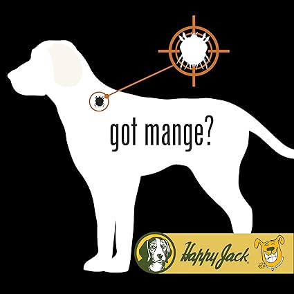 HAPPY JACK Mange Medicine & Treatment for Dogs & Horses - Brings Soothing Itch Relief to Severe Mange, Fungi, Allergies, Eczema & Most Dog Skin Irritation (16 oz)