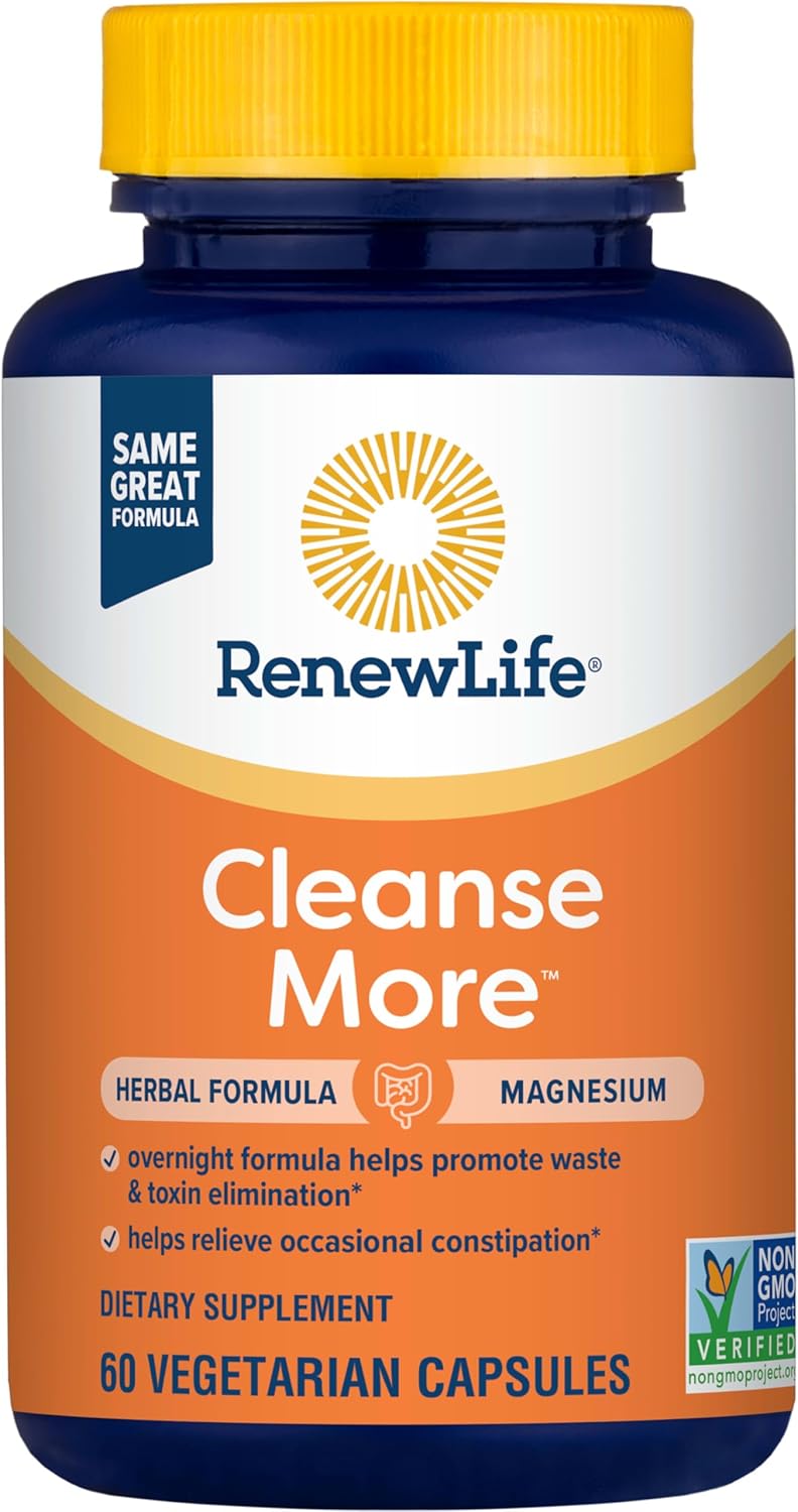 Renew Life Cleanse More 100 Capsules 2 bottles