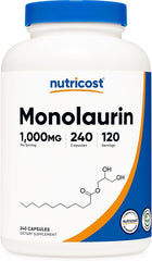 Monolaurin Capsules 240 Count 1000 Mg by Nutricost