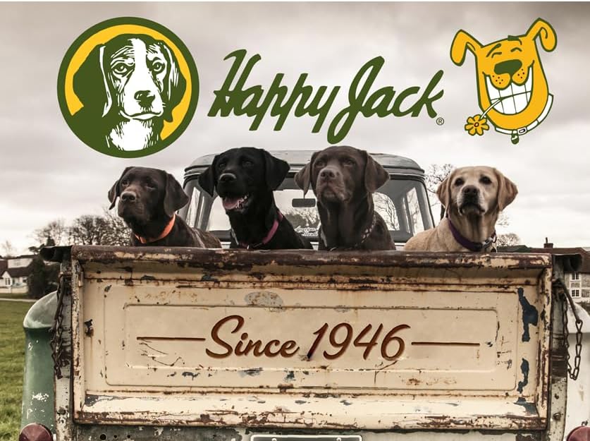 HAPPY JACK Mange Medicine & Treatment for Dogs & Horses - Brings Soothing Itch Relief to Severe Mange, Fungi, Allergies, Eczema & Most Dog Skin Irritation (16 oz)
