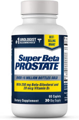 SUPER BETA PROSTATE 250 MG BETA-SITOSTEROL 20 MCG VIT D 60 SOFTGELS BEST BRAND!
