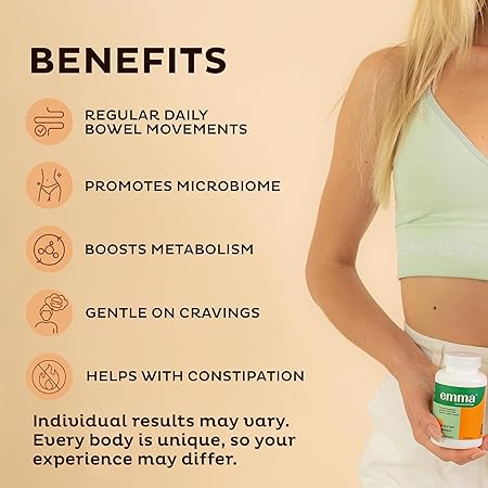 3X Emma Relief Supplement Konsciens Keto for Gut Bloating | 60 CAPS,Exp 2027 USA