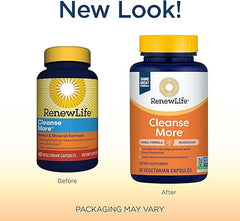 Renew Life Cleanse More 100 Capsules 2 bottles
