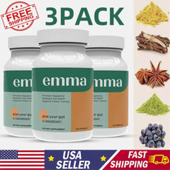3X Emma Relief Supplement Konsciens Keto for Gut Bloating | 60 CAPS,Exp 2027 USA